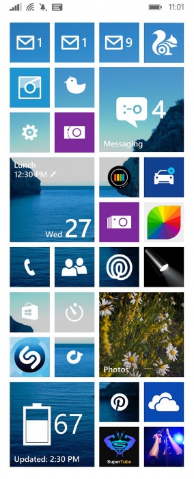 Windows Phone OS 8 Screen Example