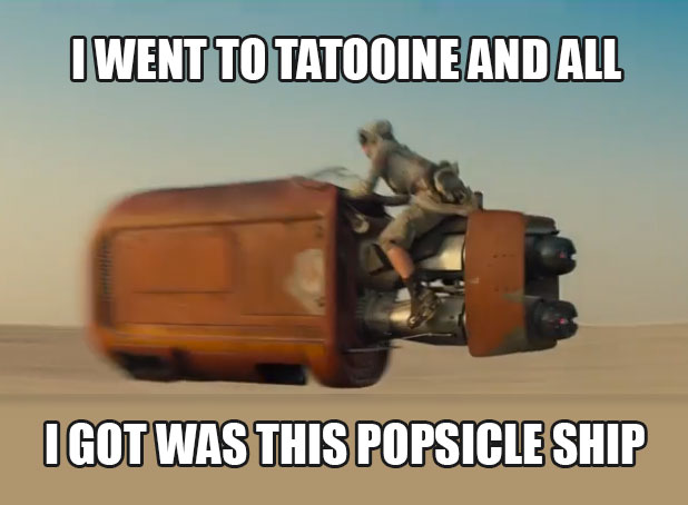 Star Wars Tatooine Popsicle Ship