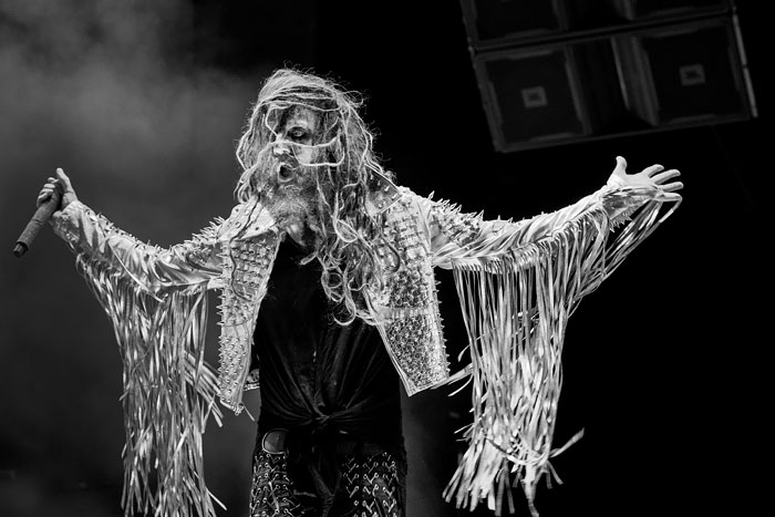 Rob Zombie performs with Korn in Denver at Fiddler's Green Ampitheatre, 2016