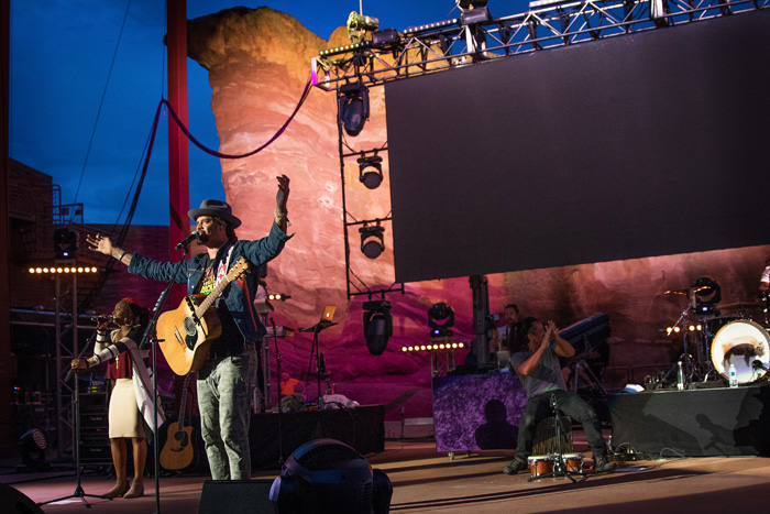 Concert photos from Michael Franti & Spearhead at Red Rocks in Denver, 2016