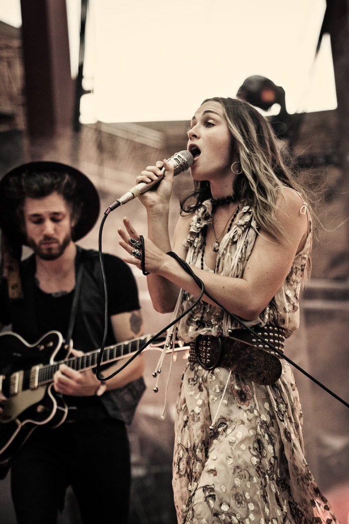 Zella Day performs with Michael Franti at Denver's Red Rocks Ampitheatre