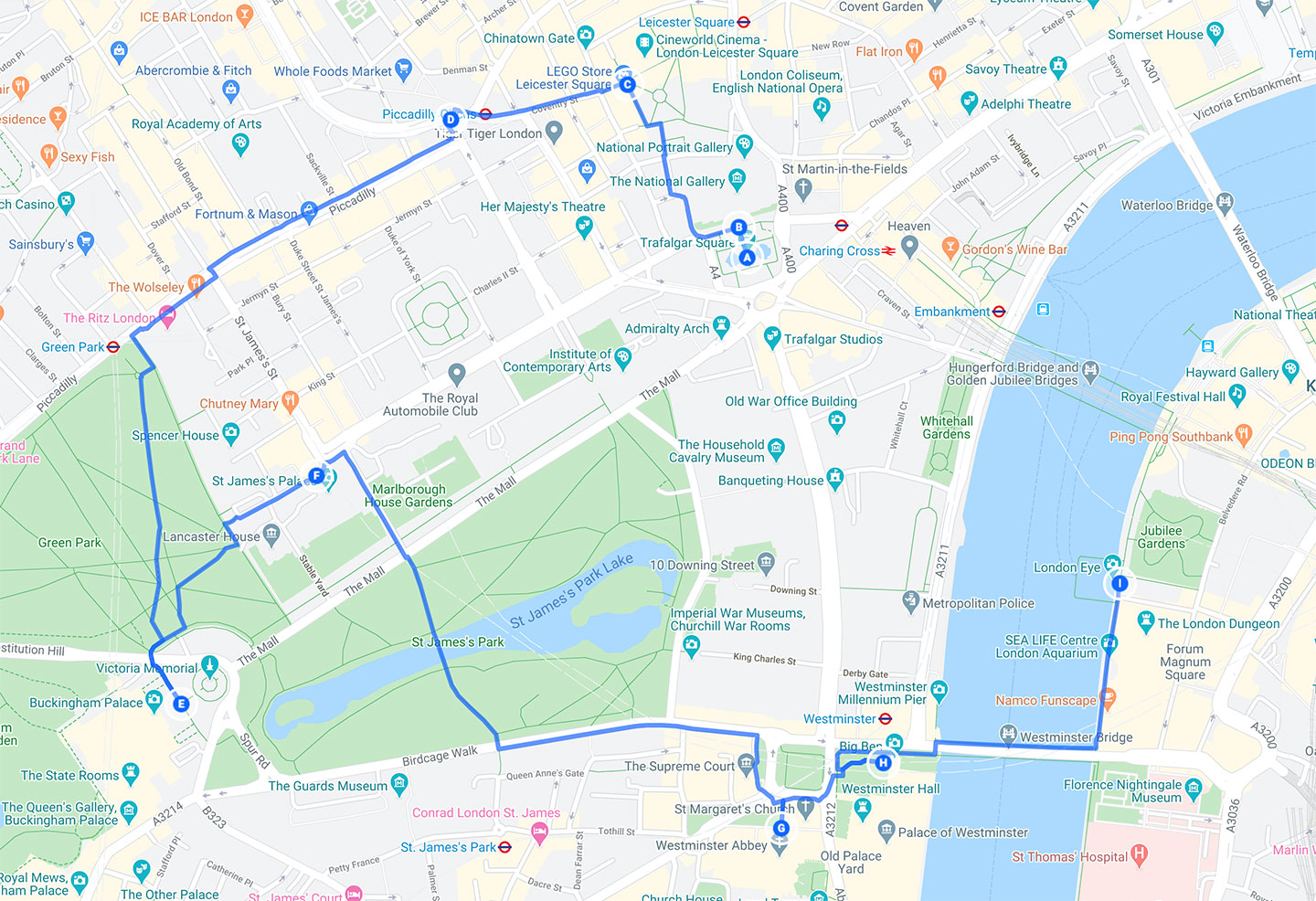 Best Things To Do in London By Neighborhood - City of London - Walking Map