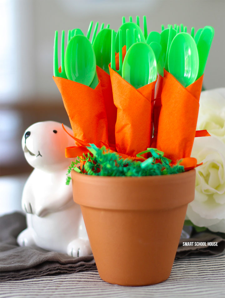 Easter Crafts & Recipes - Carrot Napkins