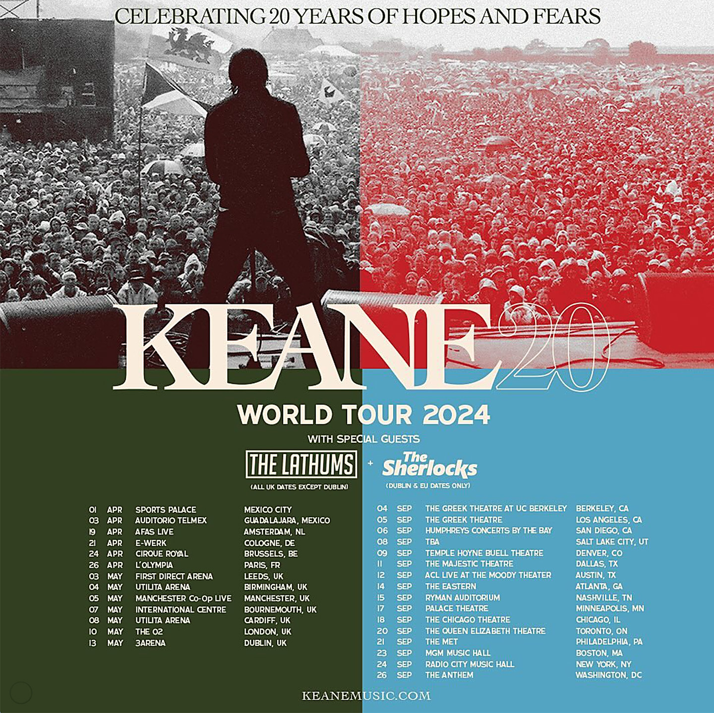 Keane World Tour 2024