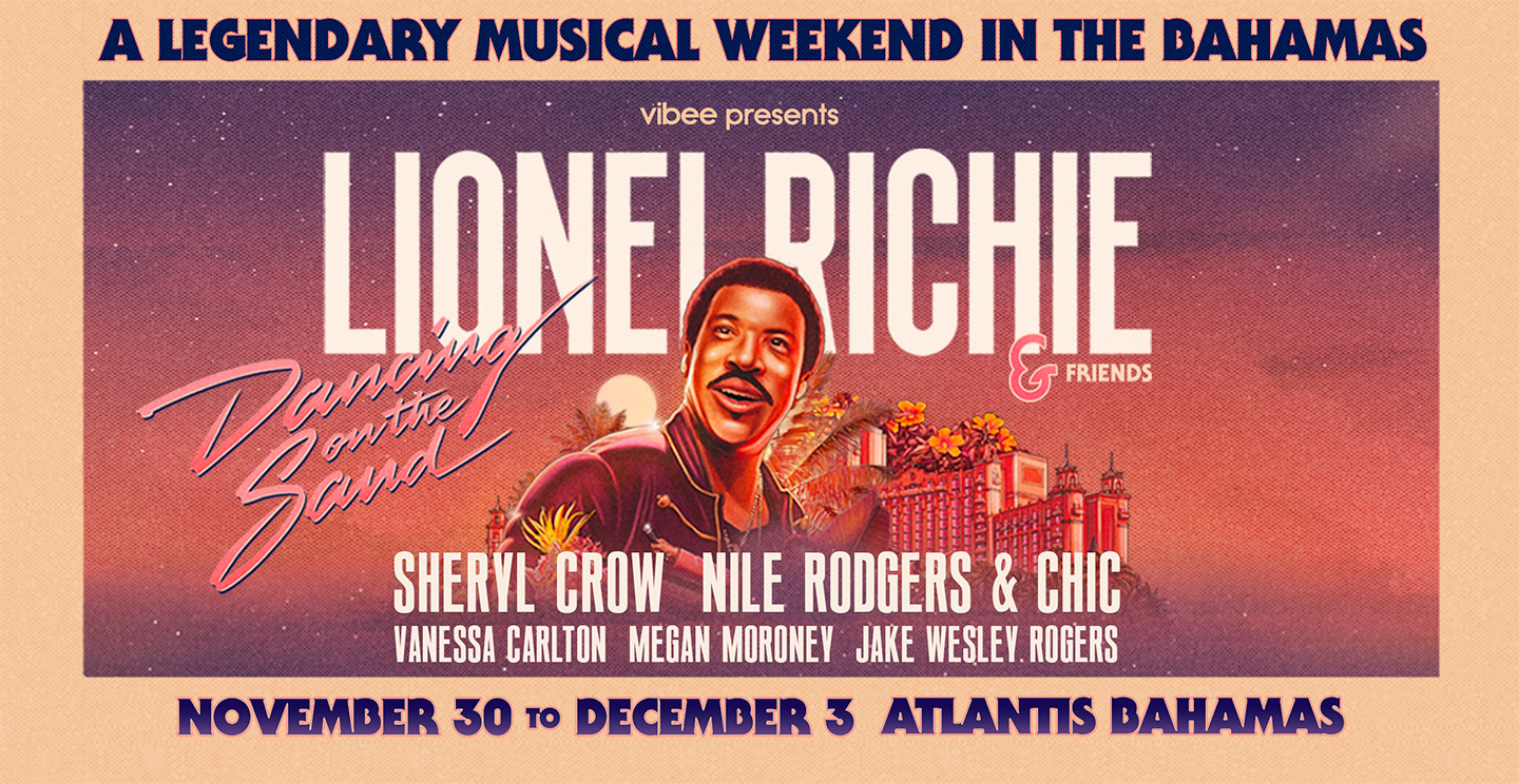 Vibee - Destination Music and Travel Events - Lionel Richie in Bahamas