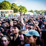 Fans gathered at Shaky Knees 2025 Day 1 as the sun sets over Piedmont Park – Greeblehaus.com photography