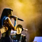 The Marías performing a dreamy evening set at Shaky Knees 2025 Day 1 – photo by Greeblehaus.com