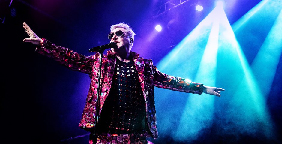 Andy Bell of Erasure performing during his Denver concert at Summit Music Hall