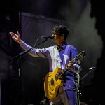 Ezra Koenig of Vampire Weekend performing live at Shaky Knees Festival 2025 in Atlanta