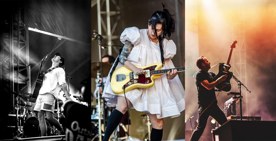 Outside Days 2026 Day 1 in Denver featuring Death Cab for Cutie, Japanese Breakfast, Goth Babe, and Wildermiss.