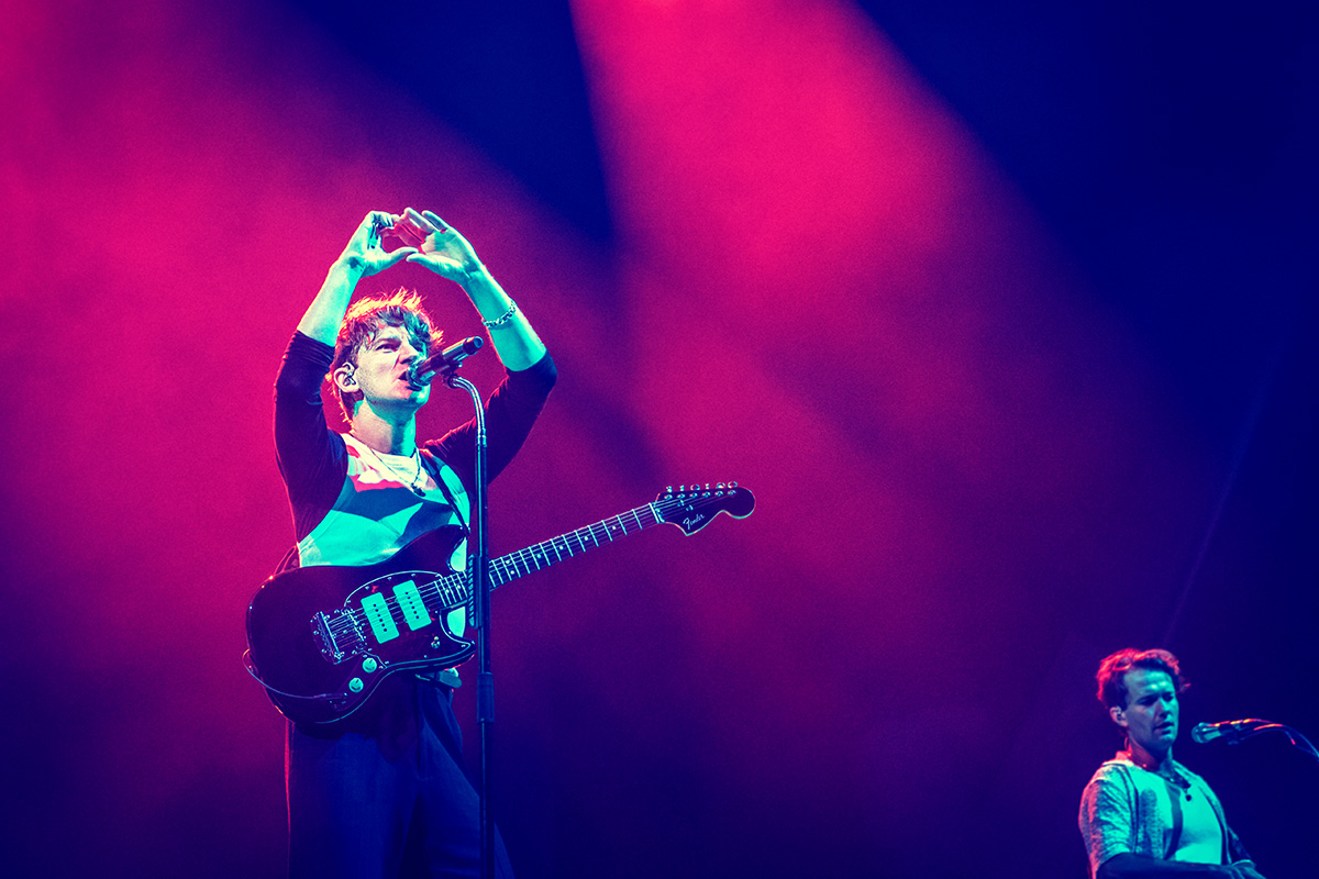 Glass Animals perform live in concert.